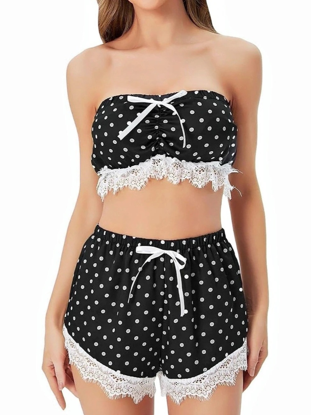 NWOT Polka Dot 2-Piece Pajama Set Sz M